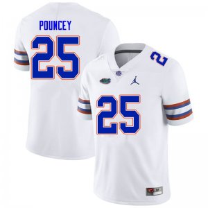 Men's Florida Gators #25 Ethan Pouncey NCAA Nike White Authentic Stitched College Football Jersey ARY2262VQ